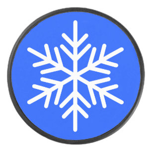 Flocon De Neige Blanc Nordique Sur Vivid Royal Blu