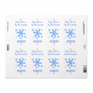 Flocon de neige CRÉÉ AVEC AMOUR Personnaliser NOM