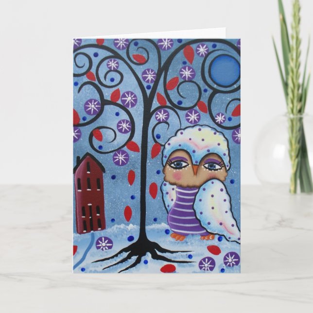 Flocon de neige d'ART POPULAIRE PAR la carte de (Devant)