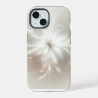 Flocon De Neige Fractale Sur Beige