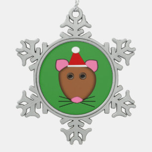 Flocon De Neige Joyeux Noël Mouse Ornement
