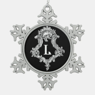 Flocon De Neige L Ornement initial du monogramme
