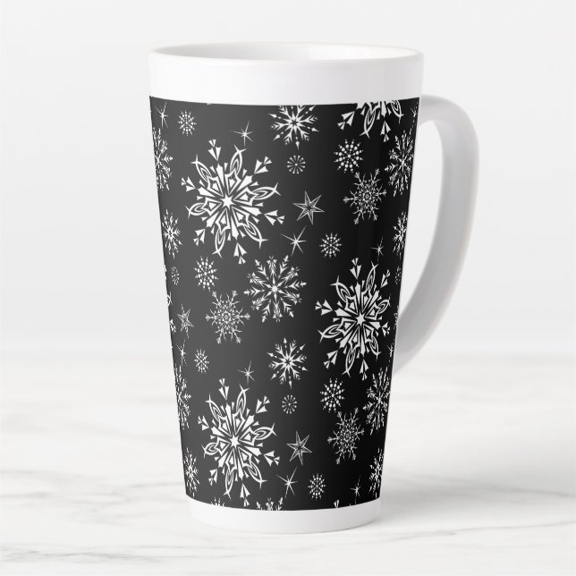 Flocon de neige Latte Mug (Angle droit)