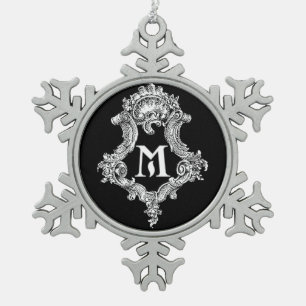 Flocon De Neige M Monogramme Ornement initial