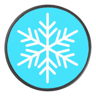 Flocon De Neige Nordique Gras Blanc Sur Bleu Polai