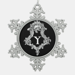Flocon De Neige O Monogramme Ornement initial