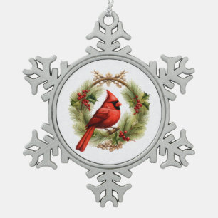 Flocon De Neige Ornement cardinal