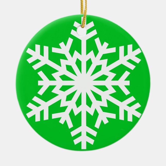 Flocon de neige - Ornement de Noël (Devant)