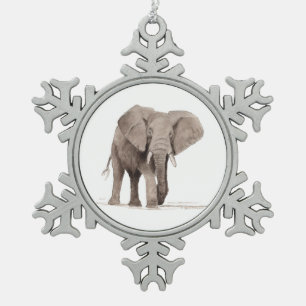 Flocon De Neige ornement éléphant