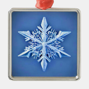 Flocon de neige - snowflake metal ornament