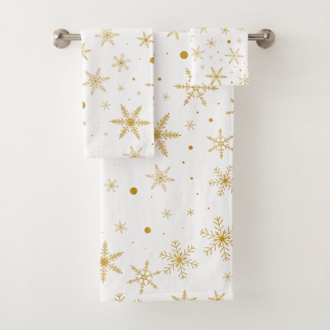 Flocon de neige Twinkle 3 - Or et blanc - (En situation)