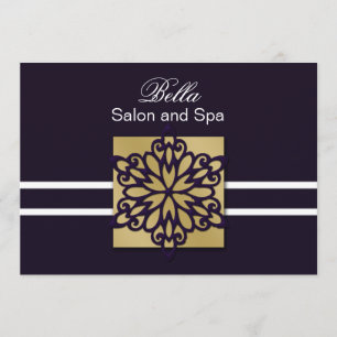 Flocon de neige violet Business Merci Cartes