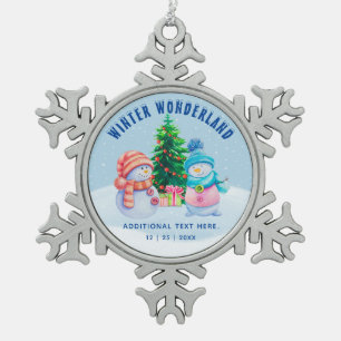 Flocon De Neige Wonderland Snowflake Ornement encadré