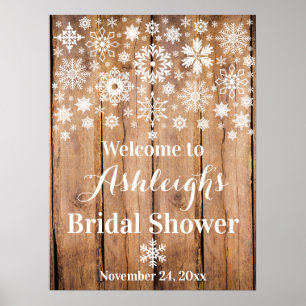 Flocons de neige, Affiche de bienvenue pour une fê