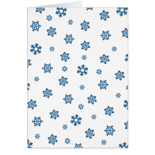 Flocons de neige (bleu et noir)