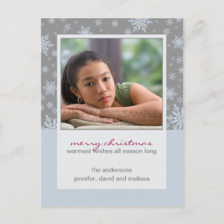 Flocons de neige d'hiver : : Carte postale de