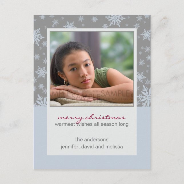 Flocons de neige d'hiver : : Carte postale de (Devant)