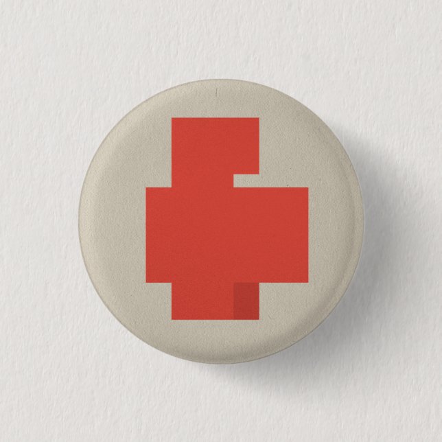 FLomm Heroes: POSITAVO! 1 Inch Round Button (Front)