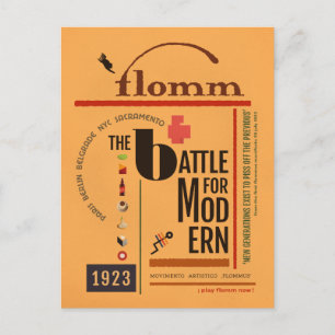 flomm the BATTLE for MODern Sachplakat Postcard