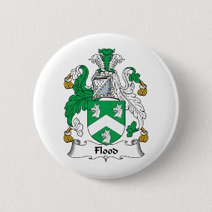 Flood Family Crest 2 Inch Round Button