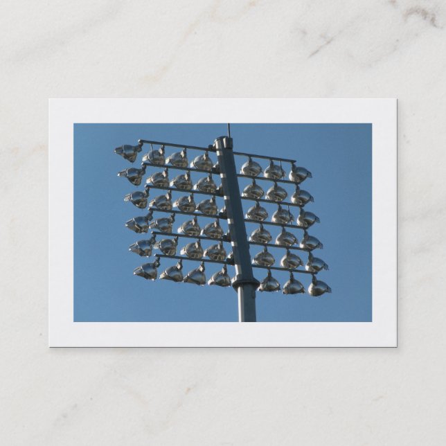 Flood Lights (Bordered) Business Card (Front)