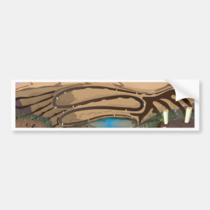 Flooded Open Cast Mine Bumper Sticker