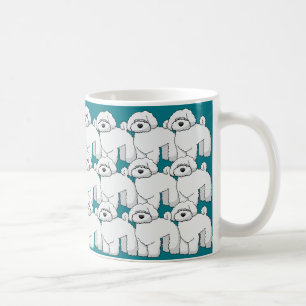 Floofy Puppy Pattern Coffee Mug