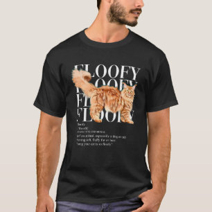 Floofy Red Maine Coon cat T-Shirt