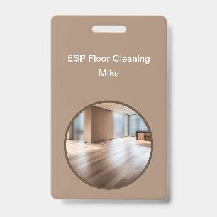 Floor Cleaning Service Modern Work Badges