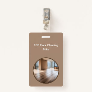 Floor Cleaning Service Modern Work Badges