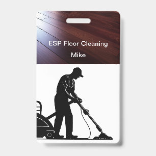 Floor Cleaning Service Work Badges