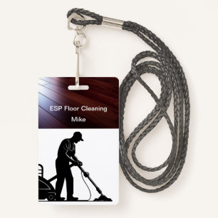 Floor Cleaning Service Work Badges