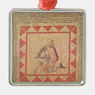 Floor depicting a gladiator, from Flace Metal Ornament