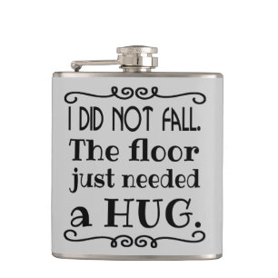 Floor Hug Funny Hip Flask