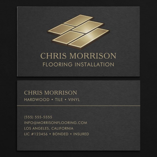 Floor Installation Professional Business Card (Creator Uploaded)
