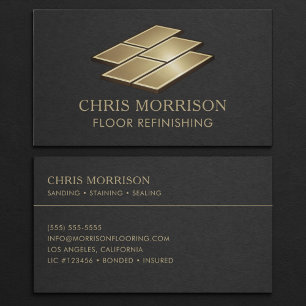 Floor Refinishing Professional Business Card