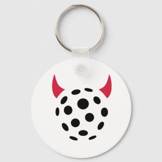 Floorball devil keychain