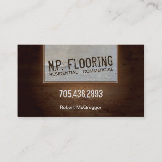 Flooring Business Card - Wood & Tile Textures