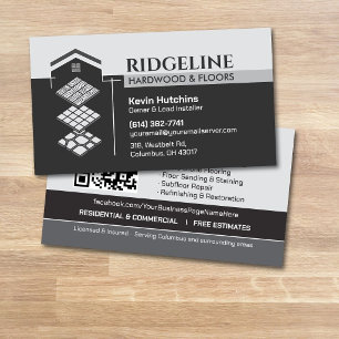 Flooring Contractor - Tile, Hardwood, Stone Floors Business Card