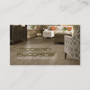 Flooring, Floors Construction Mill Work, Wood Business Card