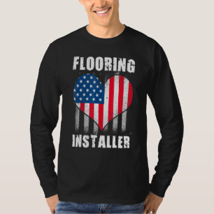 Flooring Installer Contractor Floor Installation   T-Shirt
