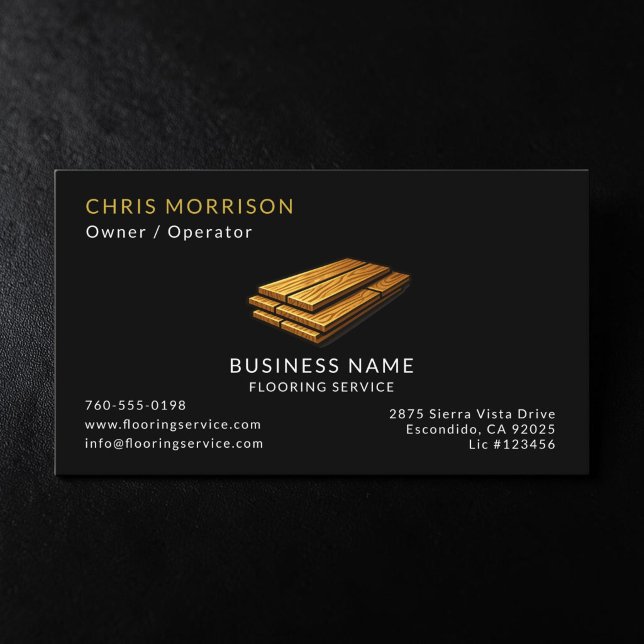 Flooring Service  Business Card (Creator Uploaded)
