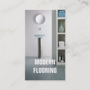 Flooring tile hardwood carpet floors construction business card