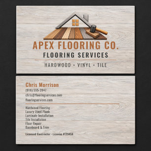 Flooring Wood Professional Business Card