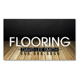 Flooring Wood specialist Magnetic Business Card