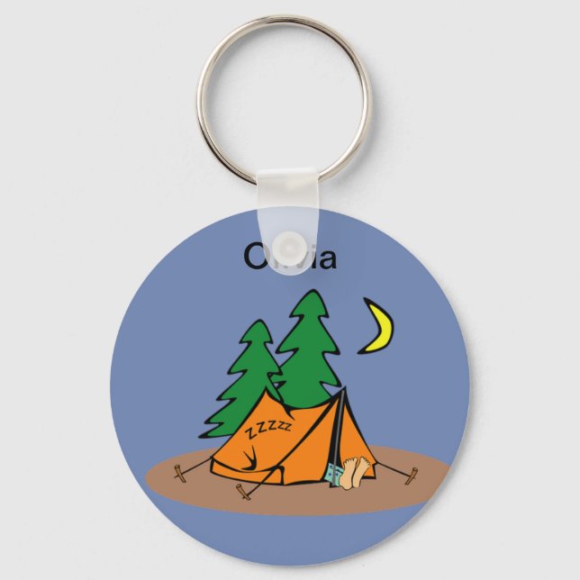 Flopping Fish Designs ™ Keychain (Front)