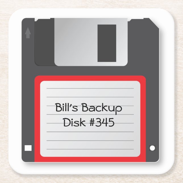 Floppy Computer Disc 1.4kb Old School Coasters (Front)