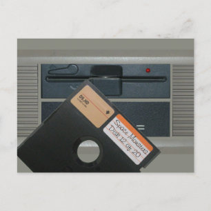 Floppy Disc Drive and Floppy Disc Postcard