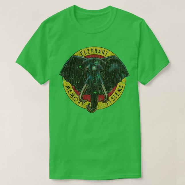 Floppy Disc Elephant Memory Systems 980  T-Shirt (Design Front)