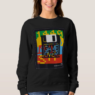 Floppy Disc Gaming Geek Retro Computer Storage Dis Sweatshirt